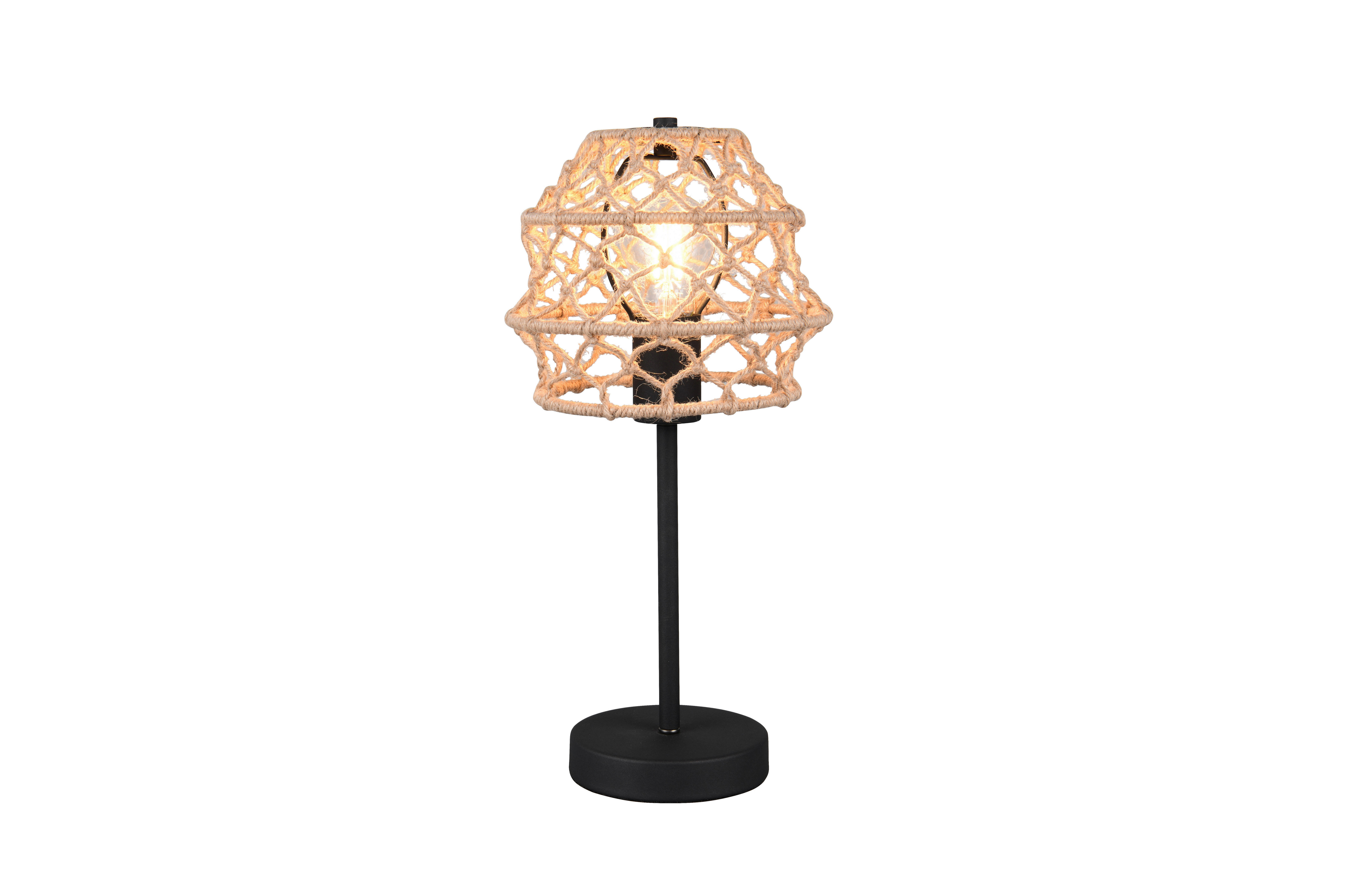 Reality Leuchten Tischleuchte schwarz Metall H: ca. 42 cm E27 1 Brennstellen Hive - schwarz (42,00cm) - Reality Leuchten