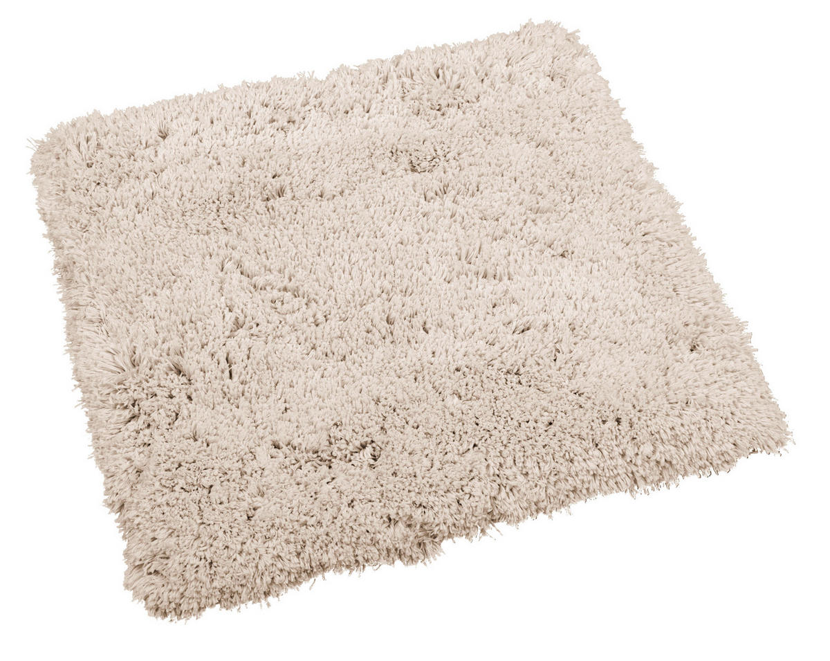 Badematte Badematte_Shaggy beige 50x50cm - beige (50,00/50,00cm)