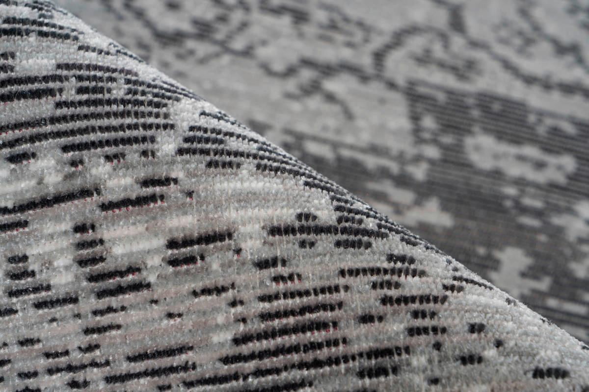 360Living Teppich Baroque anthrazit B/L: ca. 80x150 cm Baroque - anthrazit (80,00/150,00cm) - 360Living