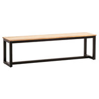 Sitzbank braun B/H/T: ca. 160x45x40 cm Esszimmerbank - braun (160,00/45,00/40,00cm) - Wohnling