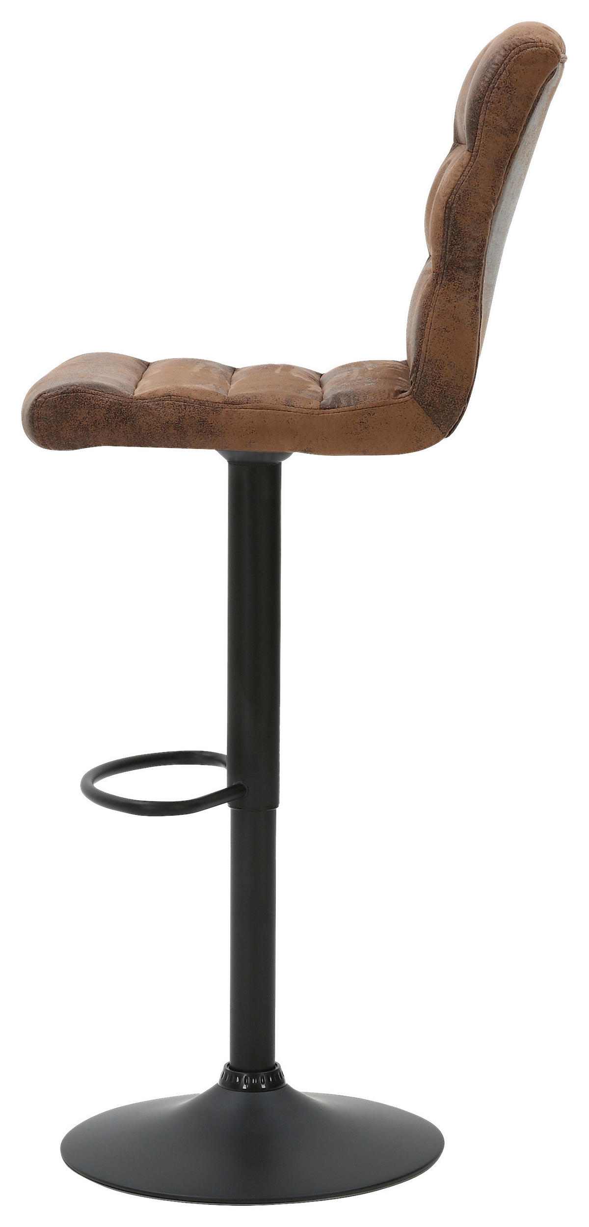 Barhocker PHIL Polyester B/H/T: ca. 42x100x51 cm PHIL - braun/schwarz (42,00/100,00/51,00cm) - byLIVING