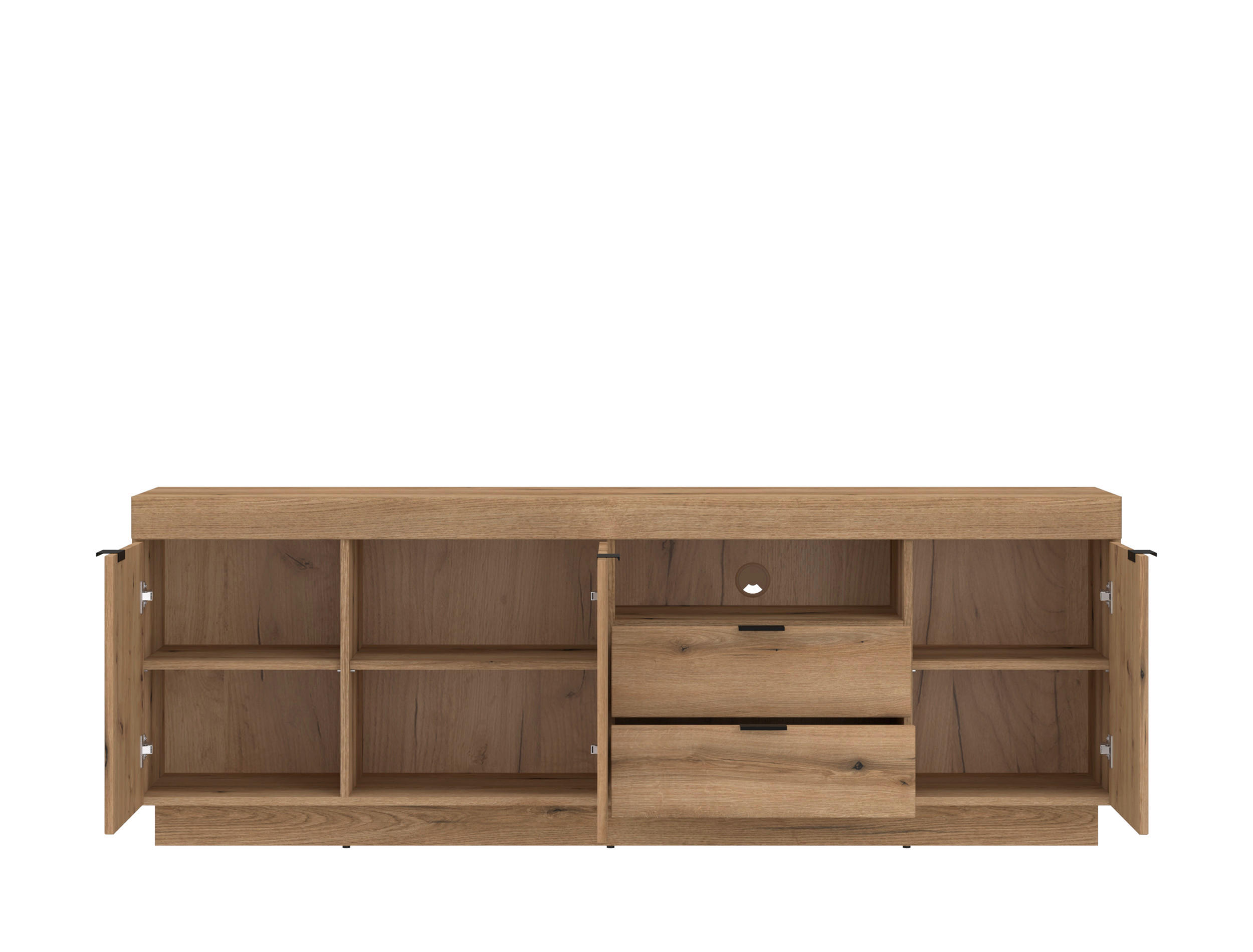 Lowboard Delamar Eiche Evoke Coast Nachbildung B/H/T: ca. 185,9x66,6x39,6 cm Delamar - Eiche (185,90/66,60/39,60cm)