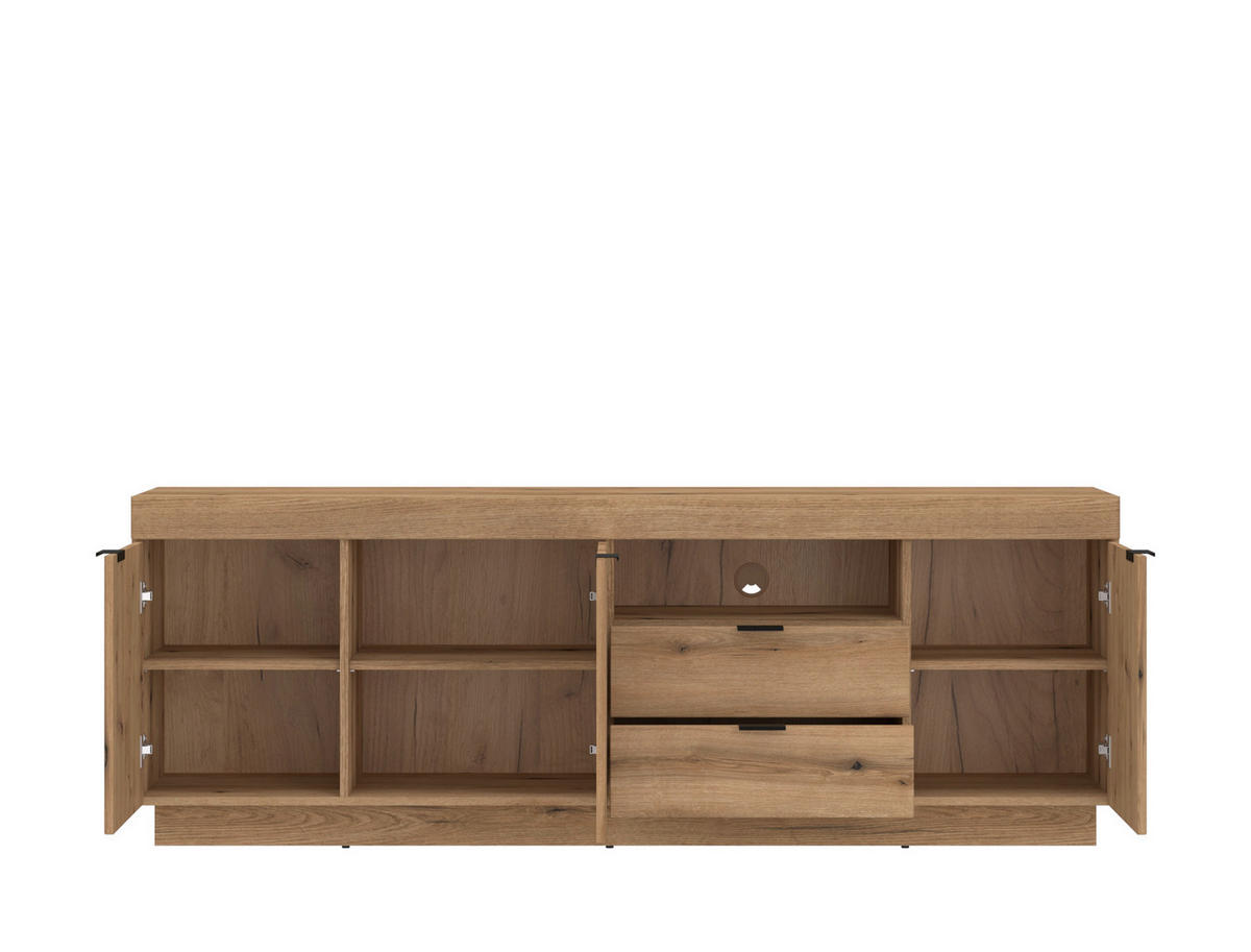 Lowboard Delamar Eiche Evoke Coast Nachbildung B/H/T: ca. 185,9x66,6x39,6 cm Delamar - Eiche (185,90/66,60/39,60cm)