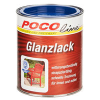 POCOline Acyl Buntlack enzianblau glänzend ca. 0,75 l Glanzlack_Acryl_2in1 750ml - enzianblau (10,00/12,00cm) - POCOline