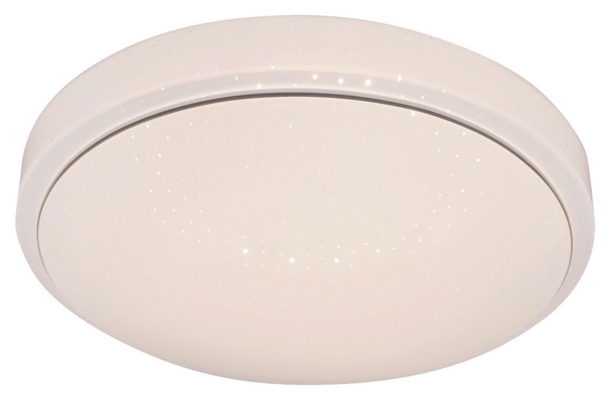 POCOline Deckenleuchte weiß Chrom Kunststoff Metall D: ca. 58 cm Cosmos - weiß/Chrom (58,00cm) - POCOline