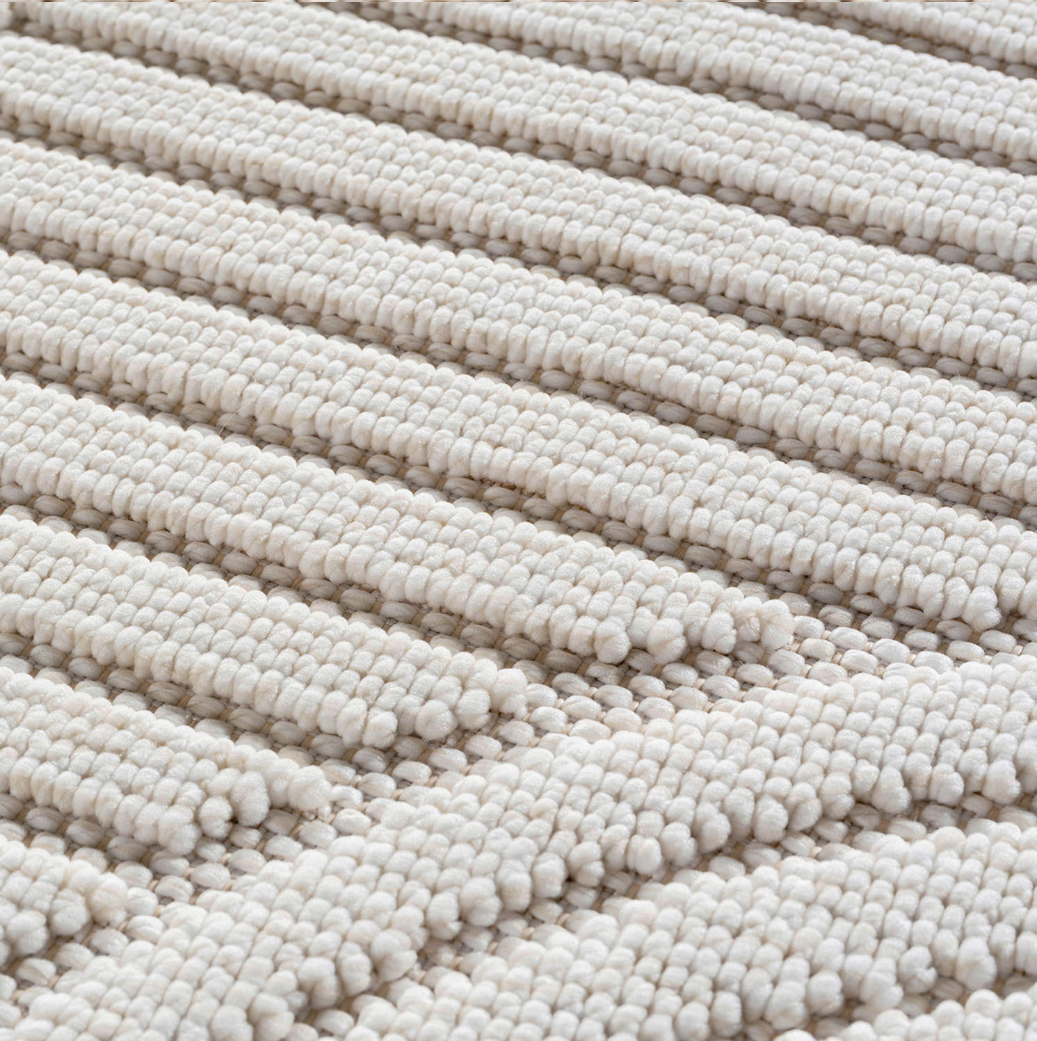 Thumbnail - Ayyildiz Kurzflorteppich HELIX creme B/H/L: ca. 60x0,7x110 cm