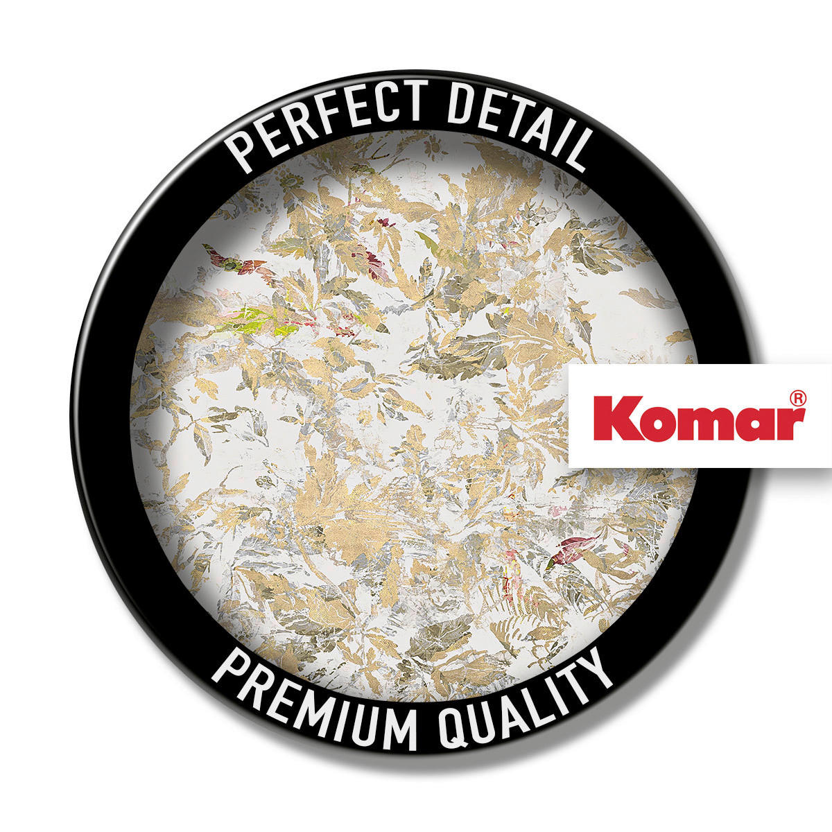 Komar Fototapete Golden Feathers B/L: ca. 300x280 cm Golden Feathers - (300,00/280,00cm) - Komar