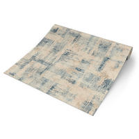 Rasch Vliestapete Struktur beige blau B/L: ca. 53x1005 cm Vliestapete_650457 - beige/blau (53,00/1005,00cm) - Rasch
