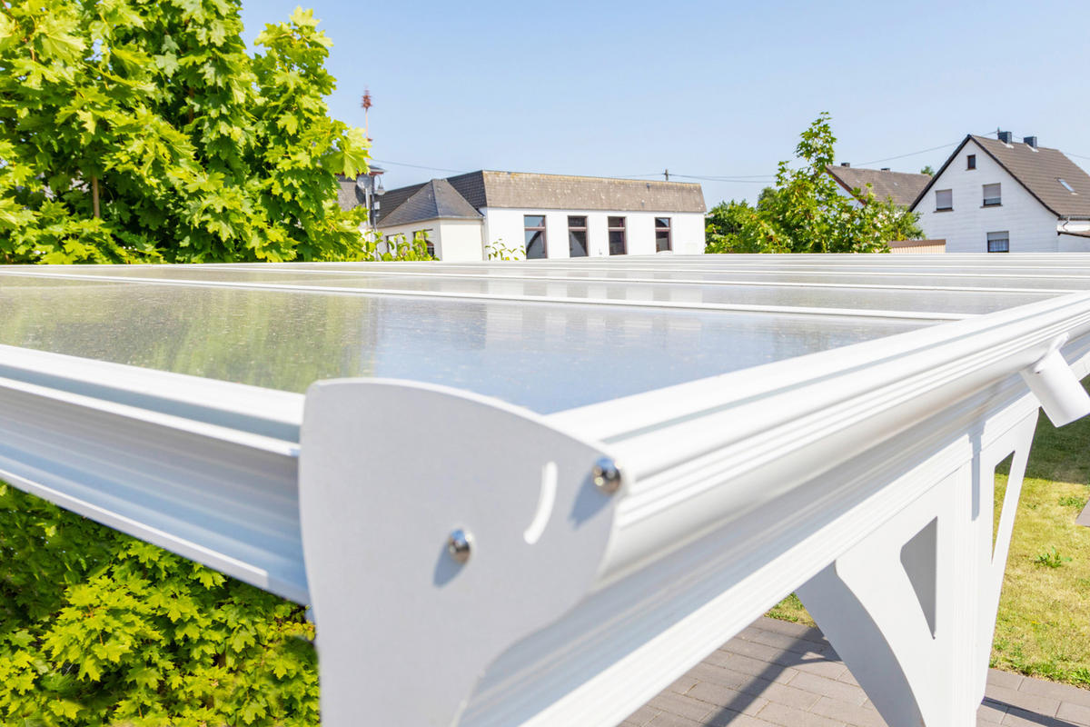 Westmann Carport 15m² B/H/L: ca. 305x232x503 cm 15m² - weiß (503,00/305,00/232,00cm) - Westmann