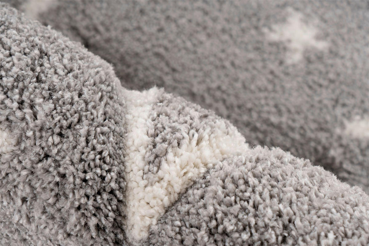 Kayoom Kurzflorteppich Australia - Tamworth silber B/H/L: ca. 80x1,6x150 cm Australia - Tamworth - silber (150,00/80,00/1,60cm) - Kayoom