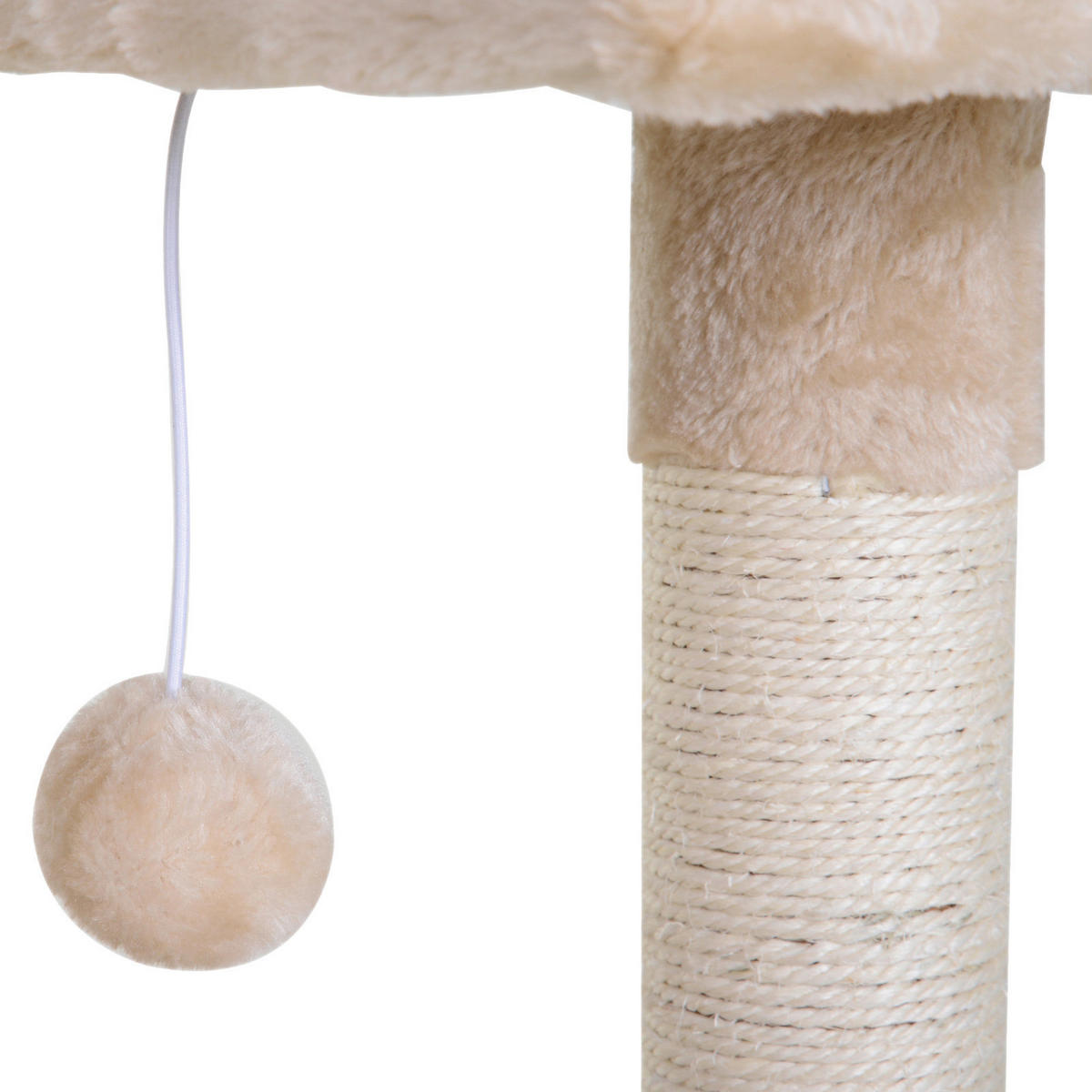 PawHut Katzenbaum beige Spanplatte B/H/L: ca. 36x70x50 cm Katzenbaum - beige (50,00/36,00/70,00cm) - PawHut