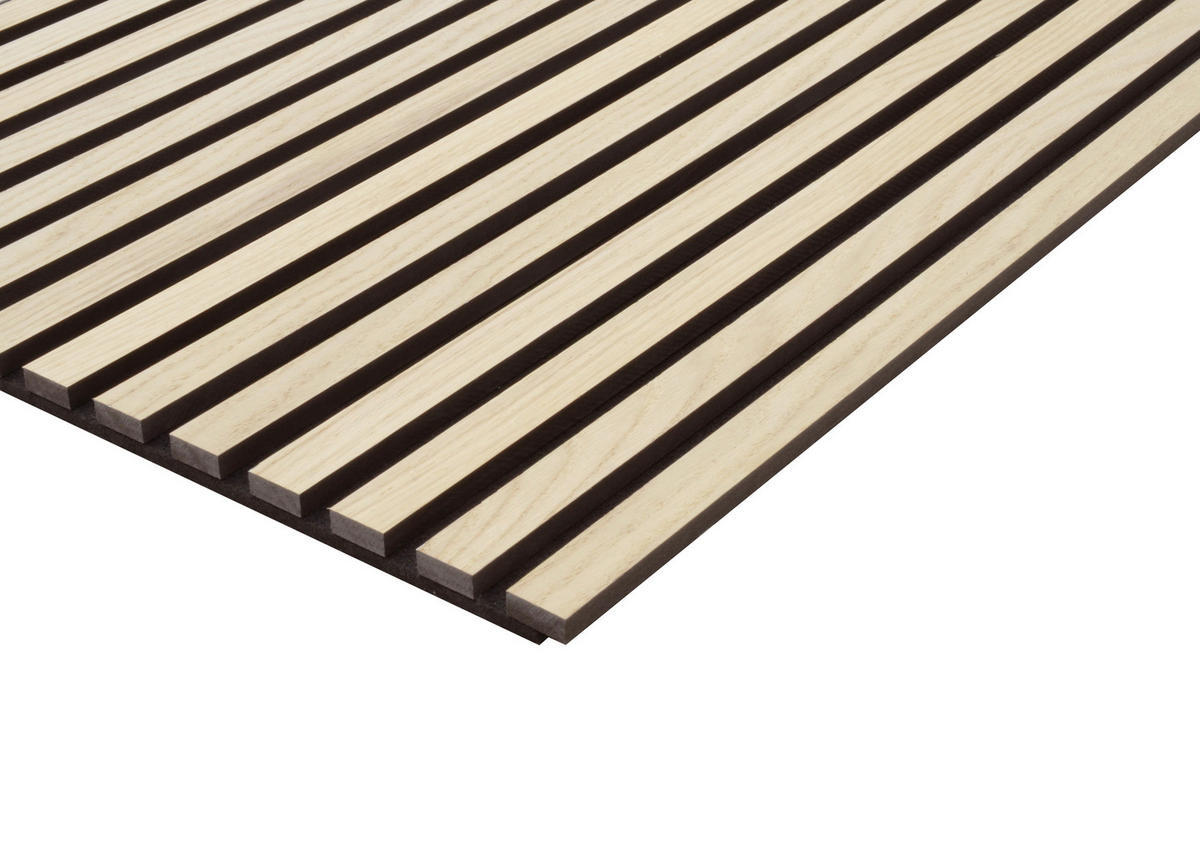FN Acustico Wand-und Akustikpaneel Eiche natur L/B/H: ca. 240x57,25x1,9 cm pro Stück Akustikplatte 57x240 FREI071 Eiche - Eiche natur (240,00/57,25/1,90cm) - FN Acustico