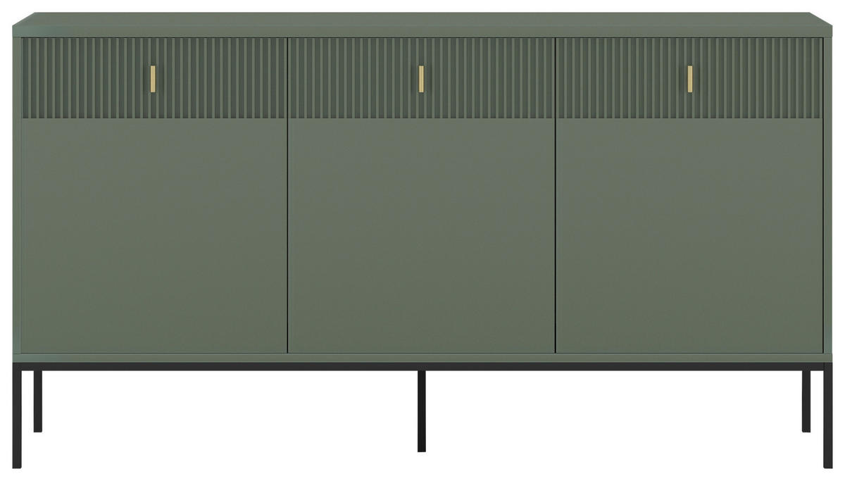 Kommode MAGGIORE grün dunkel B/H/T: ca. 154,2x82,5x39 cm MAGGIORE - grün (154,20/82,50/39,00cm) - WIPMEB