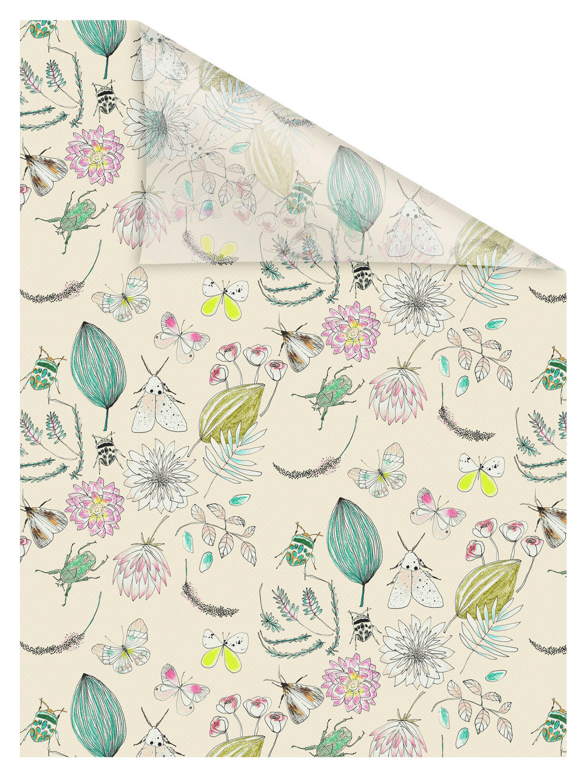 LICHTBLICK Fensterfolie My Bohemian Garden Natur My Bohemian Garden bunt B/L: ca. 50x100 cm My Bohemian Garden - bunt (50,00/100,00cm) - LICHTBLICK