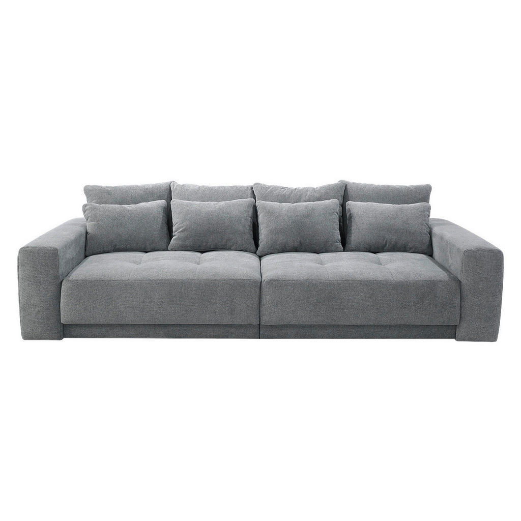 Thumbnail - Big Sofa grau Microfaser B/H/T: ca. 297x84x137 cm