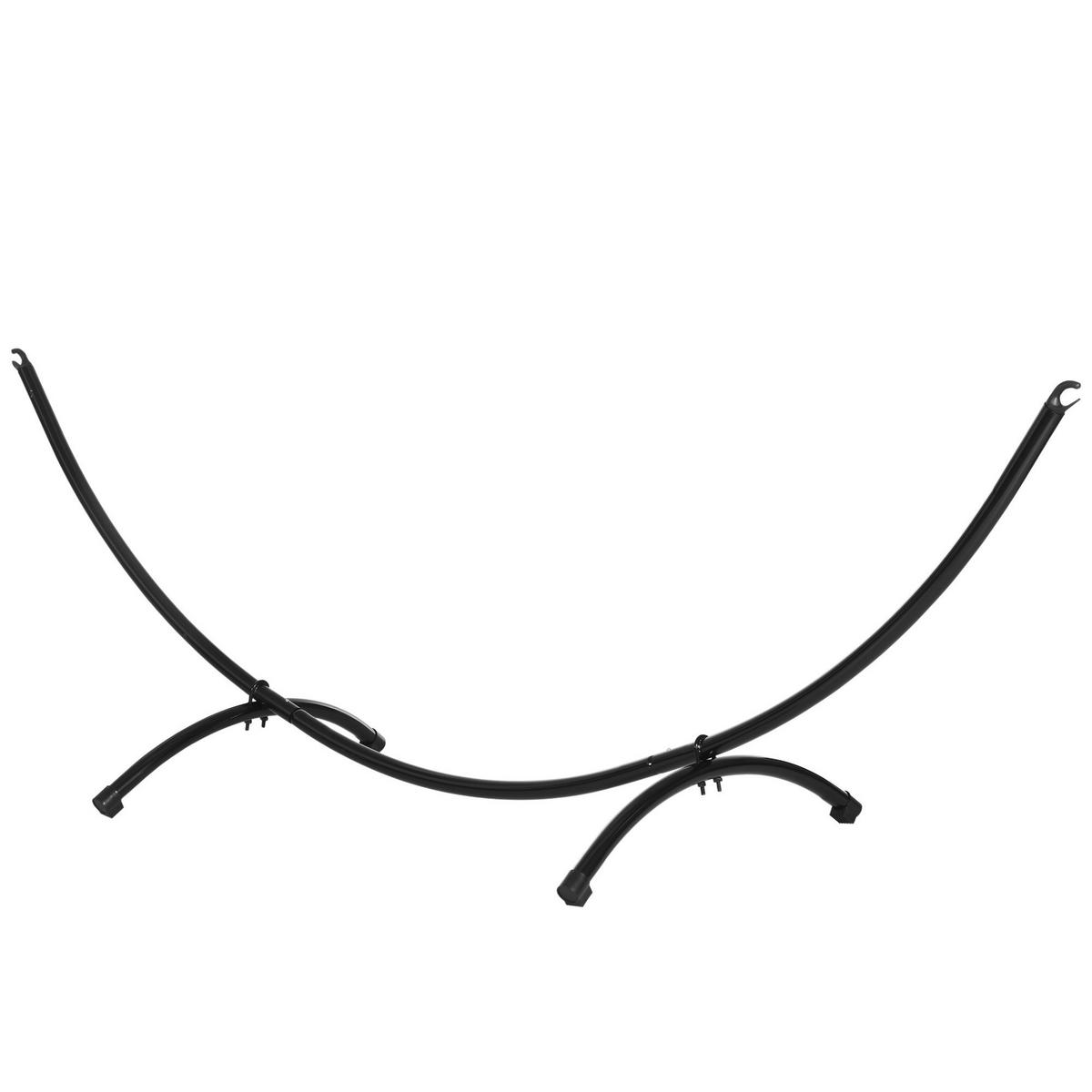 Outsunny Hängemattengestell aus Metall Hängemattengestell_aus_Metall - schwarz (300,00/90,00/100,00cm) - Outsunny