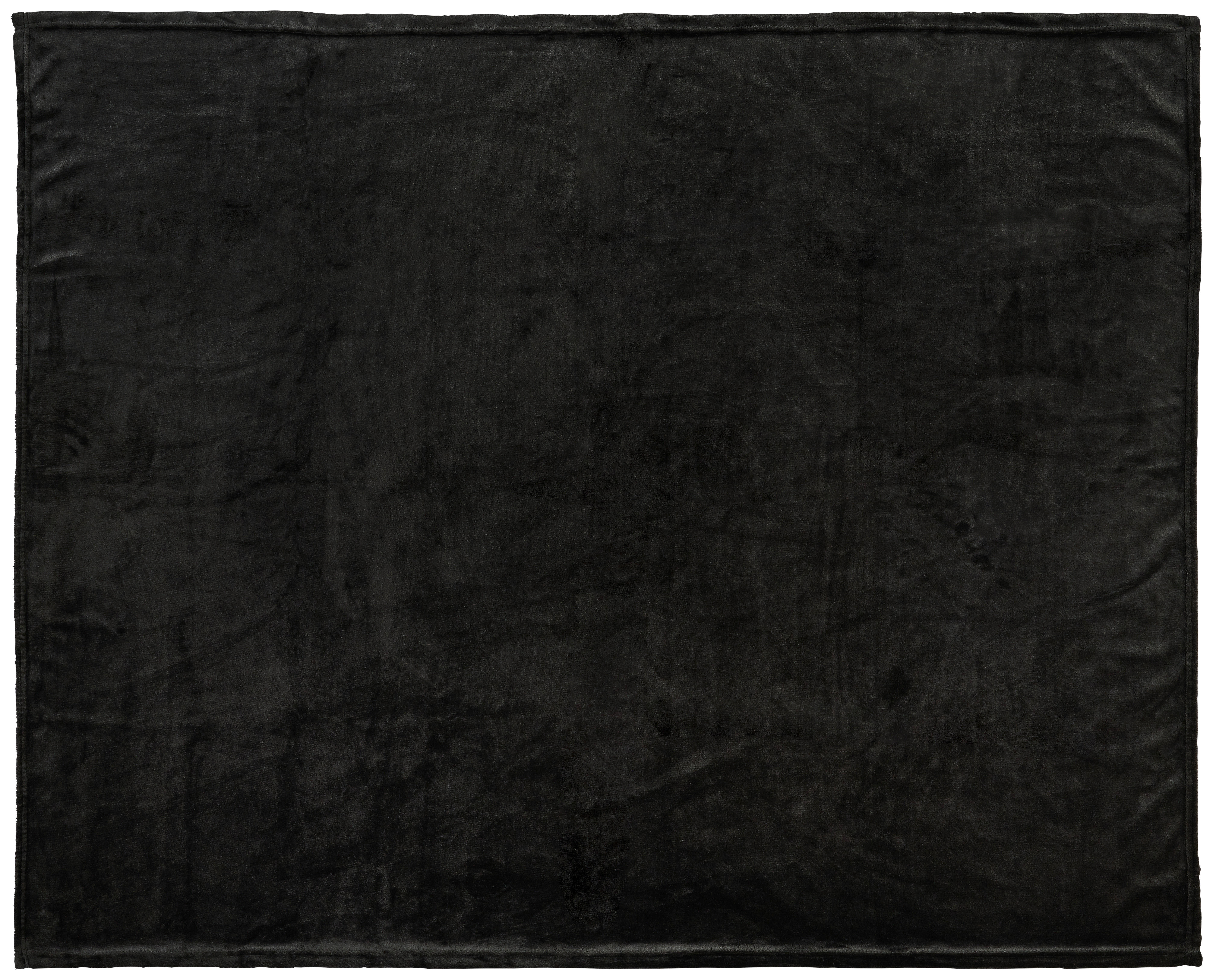 Flanelldecke Flanelldecke 130x160cm schwarz - schwarz (130,00/160,00cm) - Sensation