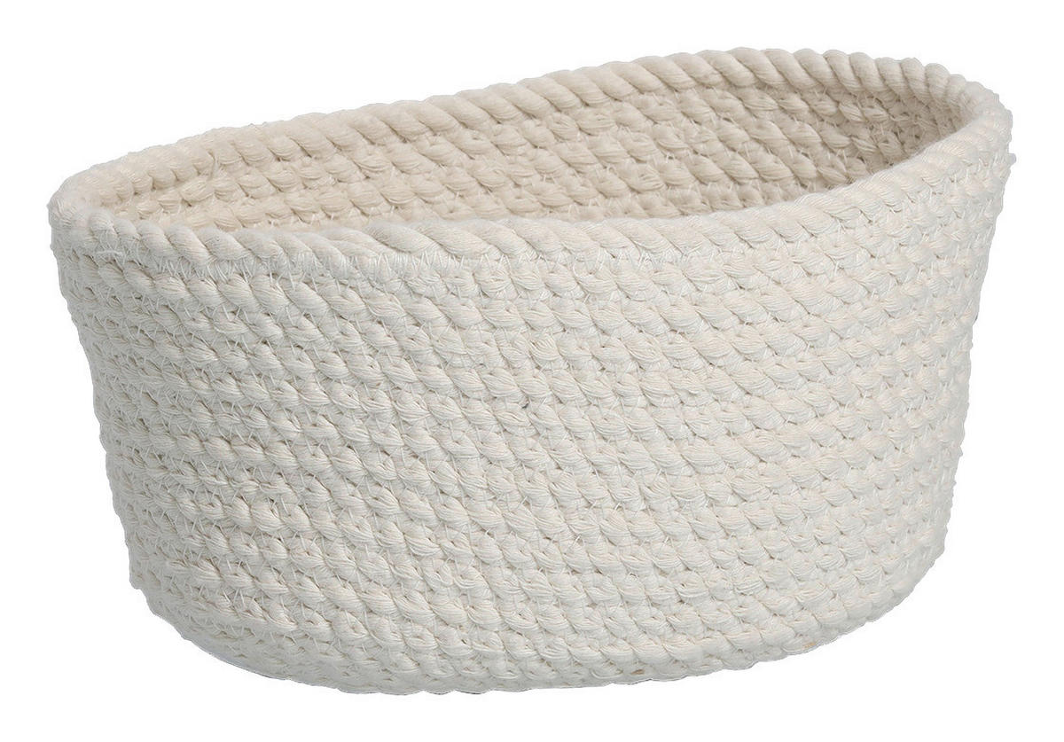 Zeller Aufbewahrungskorb-Set weiß Baumwolle Aufbewahrungskorb-Set_3tlg. - weiß - Zeller