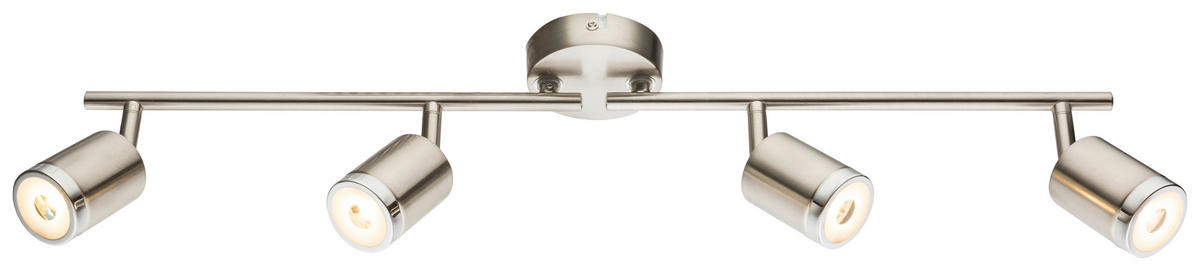 Spot Comore 56958-4 nickel Metall B/H/L: ca. 9x17x67 cm 4 Brennstellen LED-Spot_4flg.Comore - nickel (67,00/9,00/17,00cm)