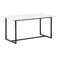 Esstisch weiß Marmor Optik B/H/T: ca. 120x76x60 cm Esstisch - weiß (120,00/76,00/60,00cm) - Wohnling