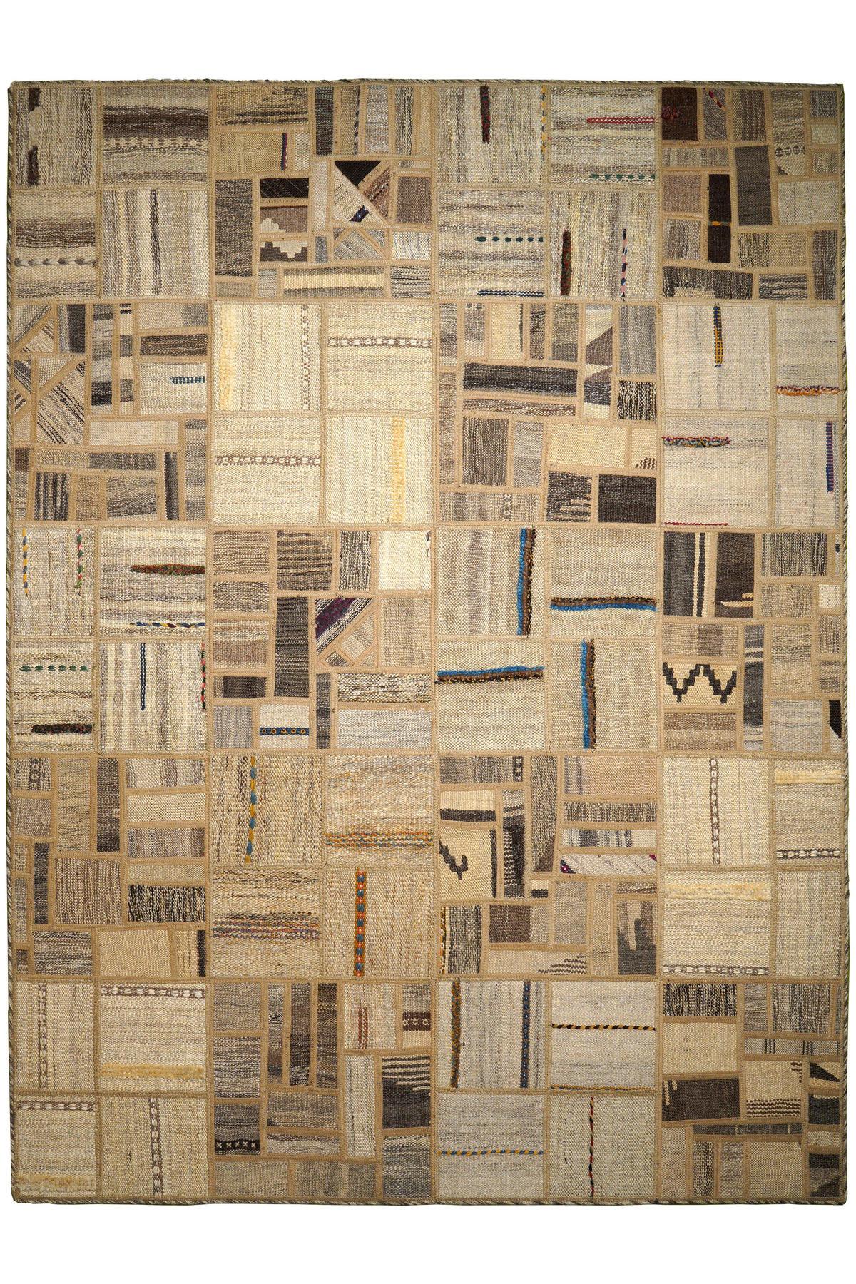 PersaTepp Teppich Kelim Tekkehdouz beige B/H/L: ca. 150x1x200 cm Kelim Tekkehdouz - beige (200,00/150,00/1,00cm) - PersaTepp