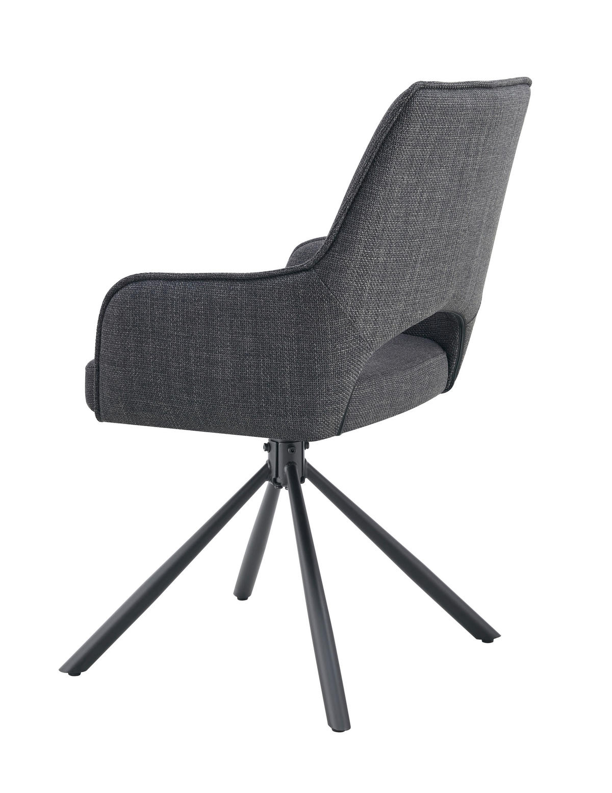 Drehstuhl JANA, 2er Set anthrazit schwarz B/H/T: ca. 57x91x64 cm JANA, 2er Set - schwarz/anthrazit (57,00/91,00/64,00cm) - xonox.home