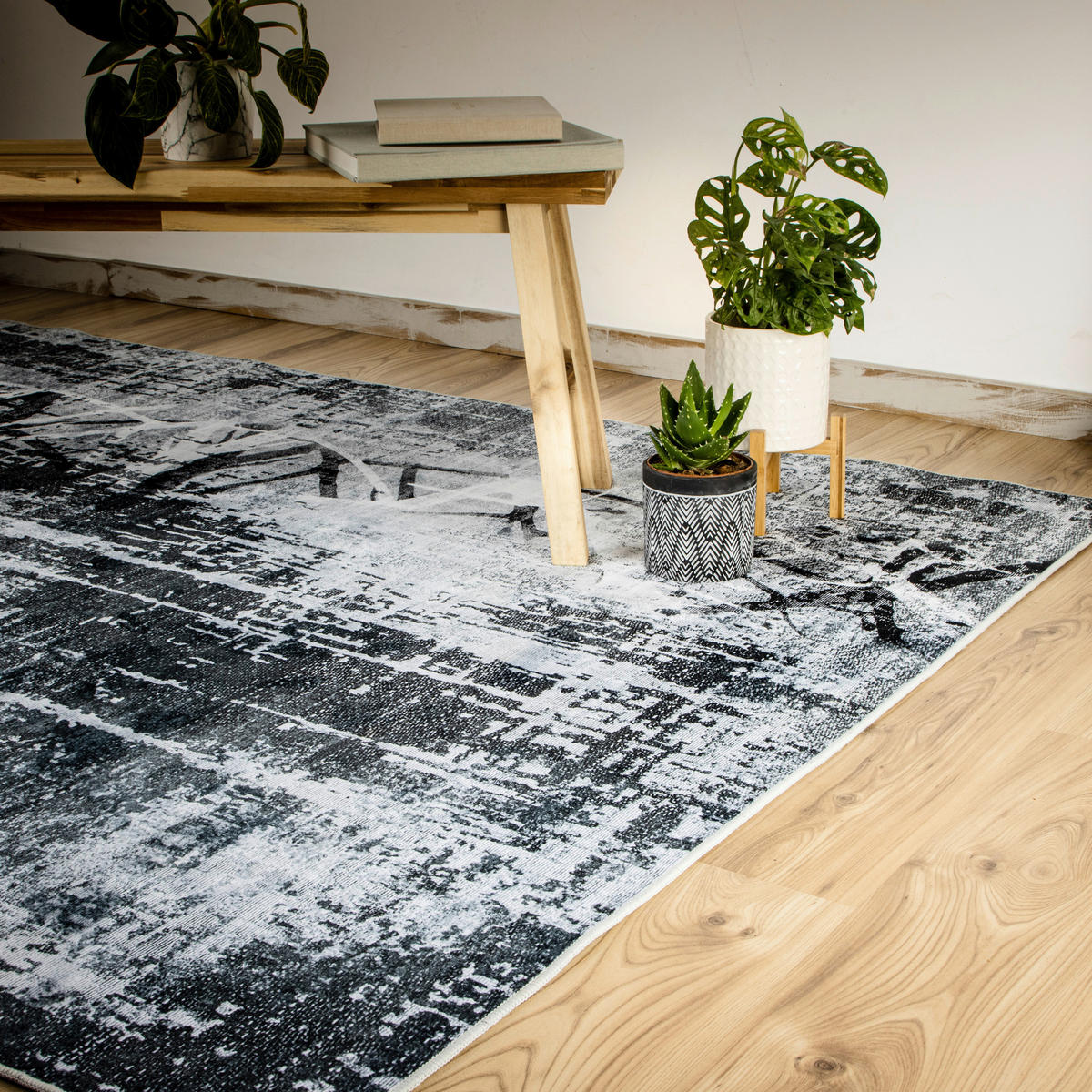 Obsession Teppich My Tranquil grau B/H/T/L/D: ca. 80x0,6x0x150x0 cm My Tranquil - grau (150,00/80,00/0,60cm) - Obsession