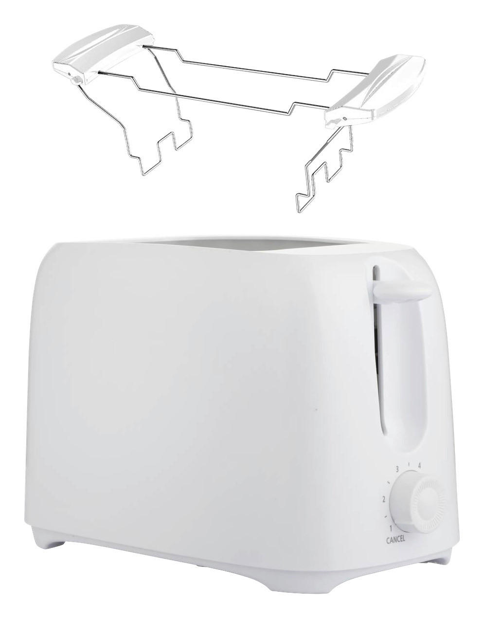 Emerio Toastautomat TO-128676.2 weiß Kunststoff Metall B/H/L: ca. 16x17x29 cm Toastautomat TO-128676.2 - weiß (29,00/16,00/17,00cm) - Emerio