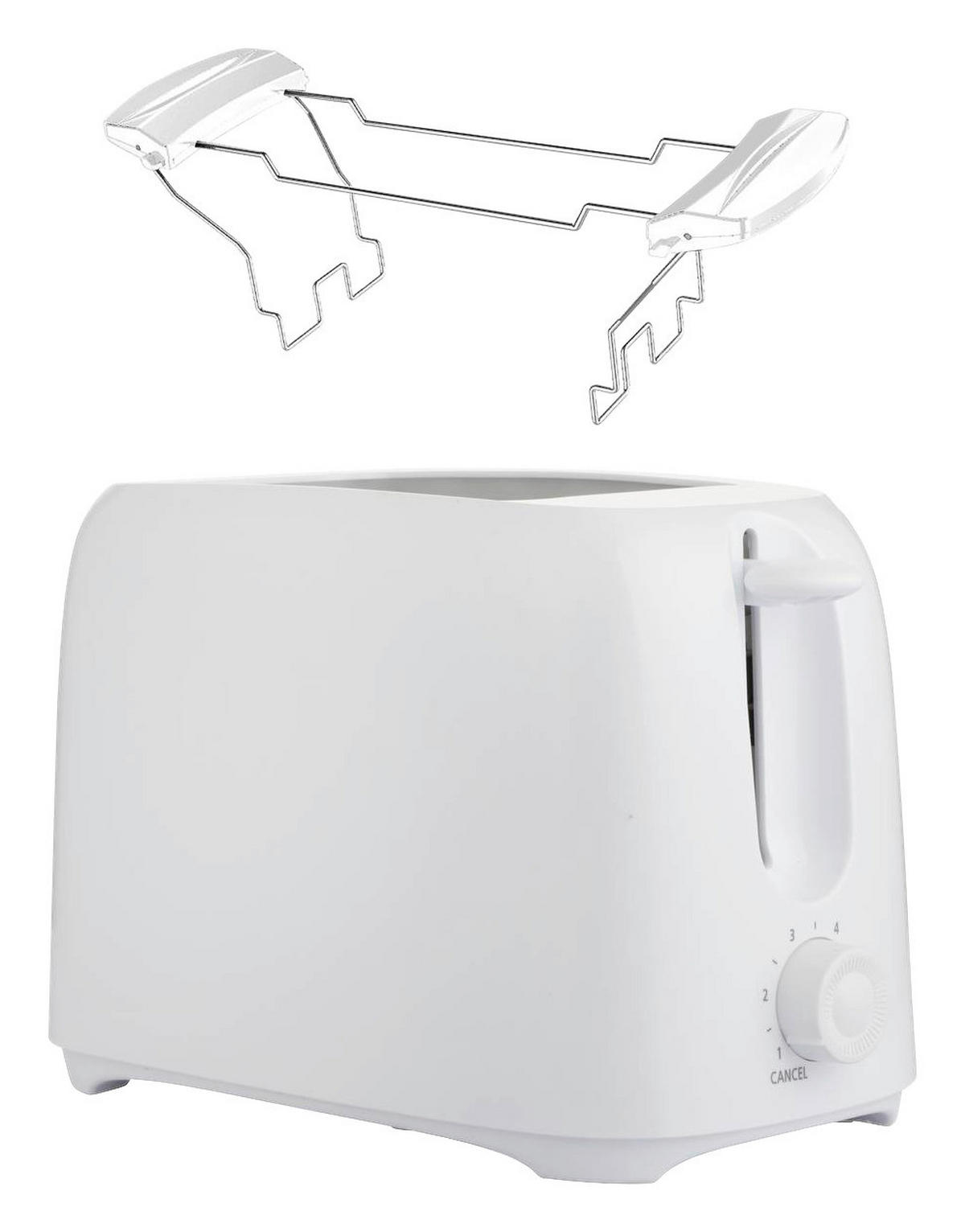 Emerio Toastautomat TO-128676.2 weiß Kunststoff Metall B/H/L: ca. 16x17x29 cm Toastautomat TO-128676.2 - weiß (29,00/16,00/17,00cm) - Emerio