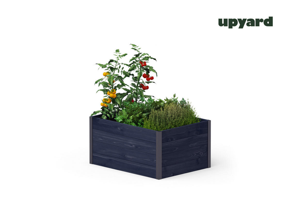 UPYARD Hochbeet MODERN schwarz Holz B/H/L: ca. 60x40x80 cm MODERN - schwarz (80,00/60,00/40,00cm) - UPYARD