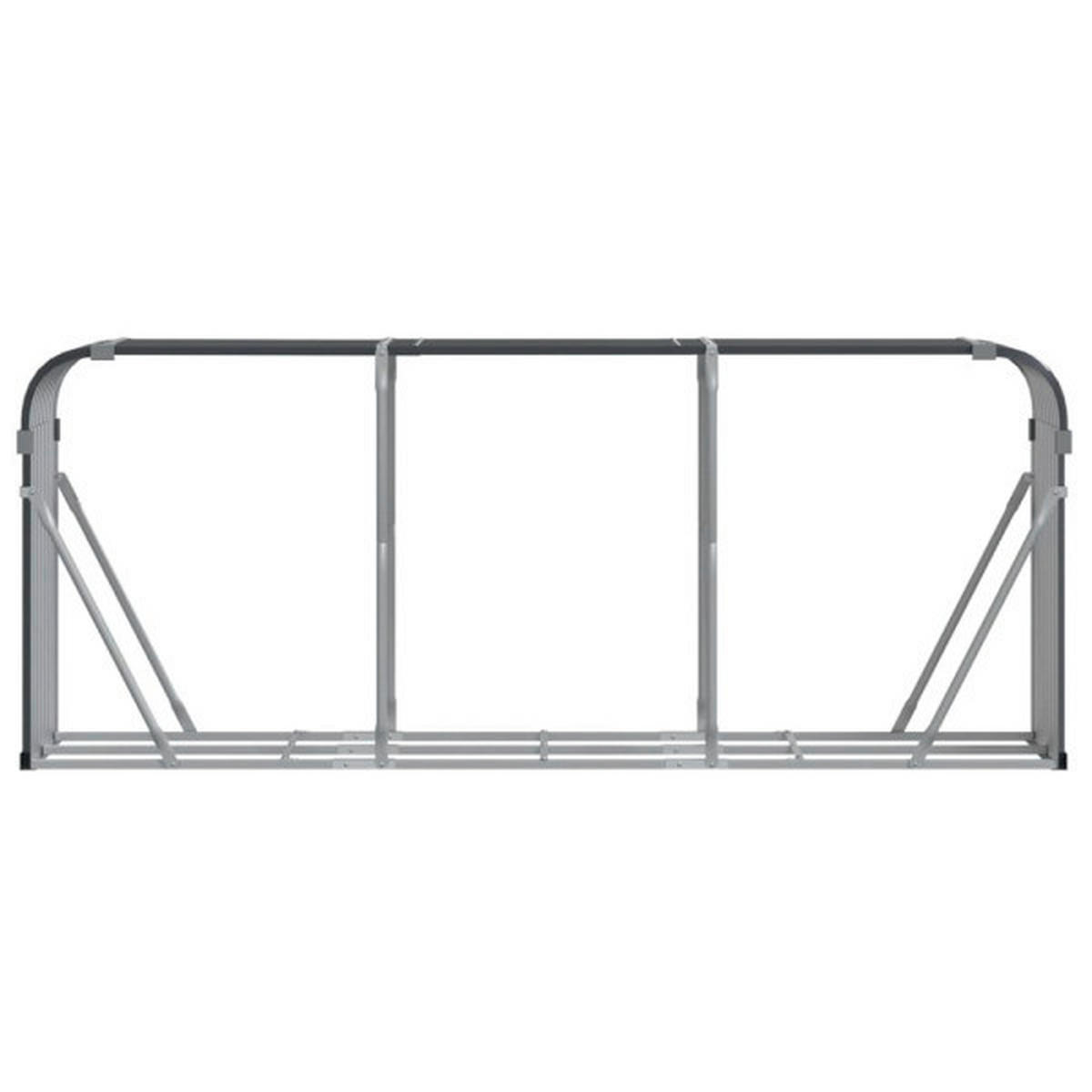 VidaXL Kaminholzhalter anthrazit B/H: ca. 234x100 cm Kaminholzhalter - anthrazit (234,00/100,00cm) - VidaXL