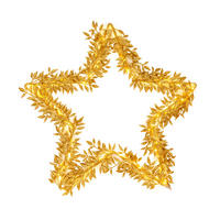 Näve Leuchten LED-Dekoartikel Deko-Stern - gold (50,00/50,00/50,00cm) - Näve Leuchten
