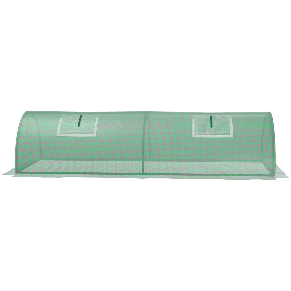 Outsunny Gewächshaus B/H/L: ca. 80x45x200 cm Gewächshaus - grün (200,00/80,00/45,00cm) - Outsunny