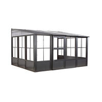 Sojag Terrassenüberdachung Mural anthrazit Aluminium B/H/L: ca. 404x244,5x308,96 cm Mural - anthrazit (308,96/404,00/244,50cm) - Sojag