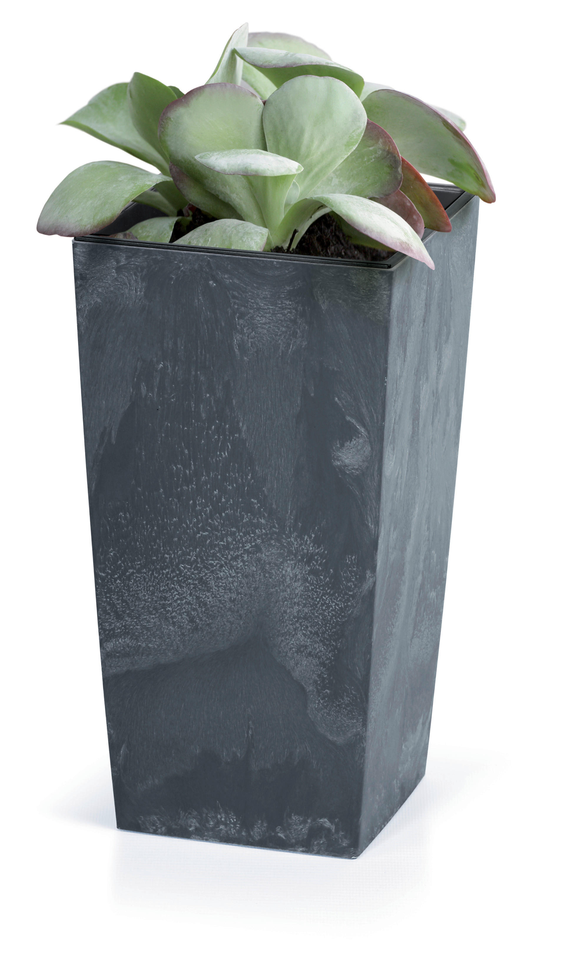 Prosperplast Blumentopf URBI SQUARE EFFECT anthrazit Kunststoff B/H/L: ca. 32,5x61x32,5 cm URBI SQUARE EFFECT - anthrazit (32,50/32,50/61,00cm) - Prosperplast