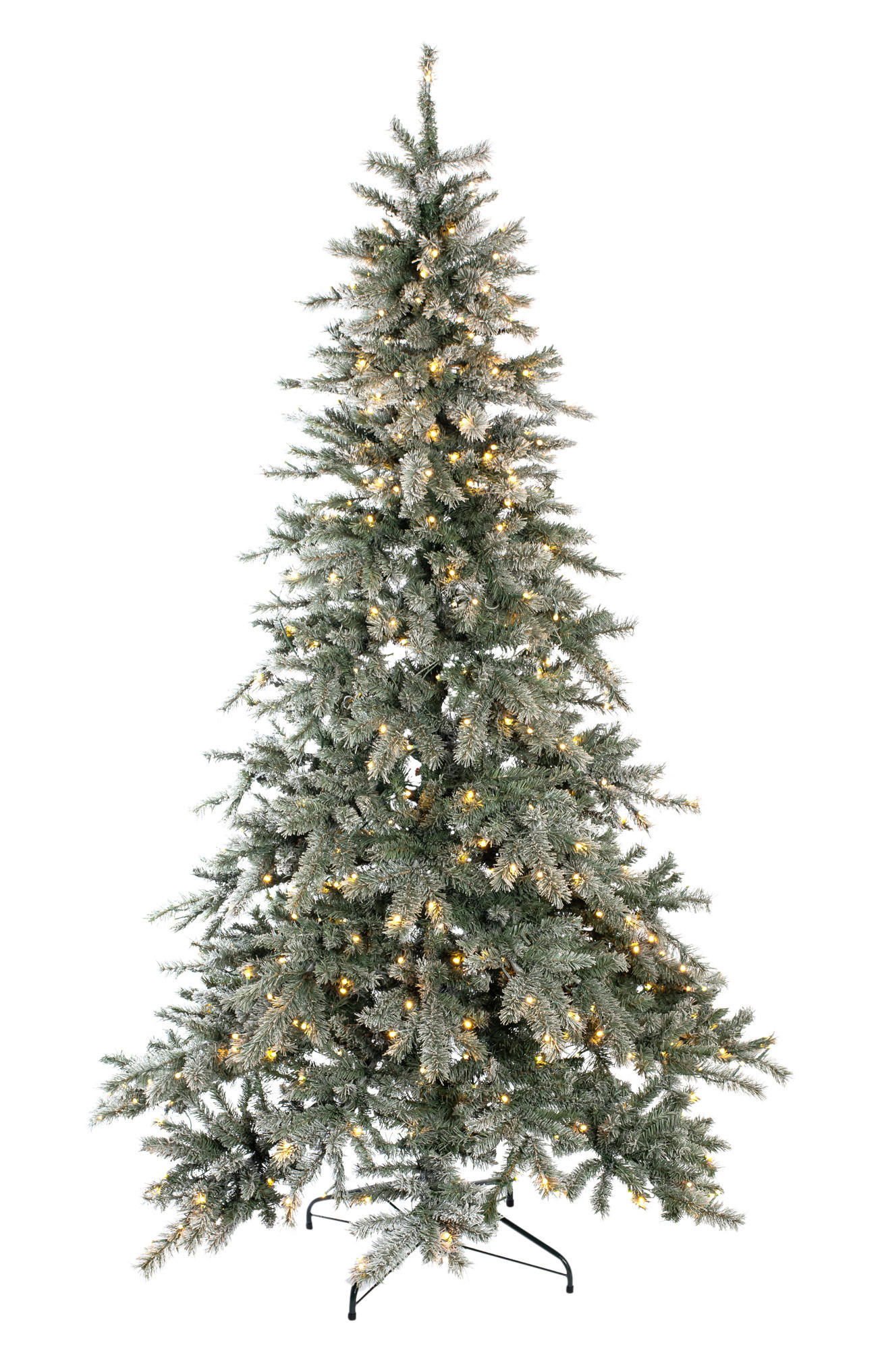 Evergreen Weihnachtsbaum Fichte Frost grün PVC H/D: ca. 180x116 cm