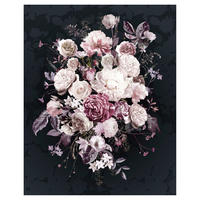 Komar Fototapete Bouquet Noir Blumen B/L: ca. 200x250 cm Bouquet Noir - (200,00/250,00cm) - Komar