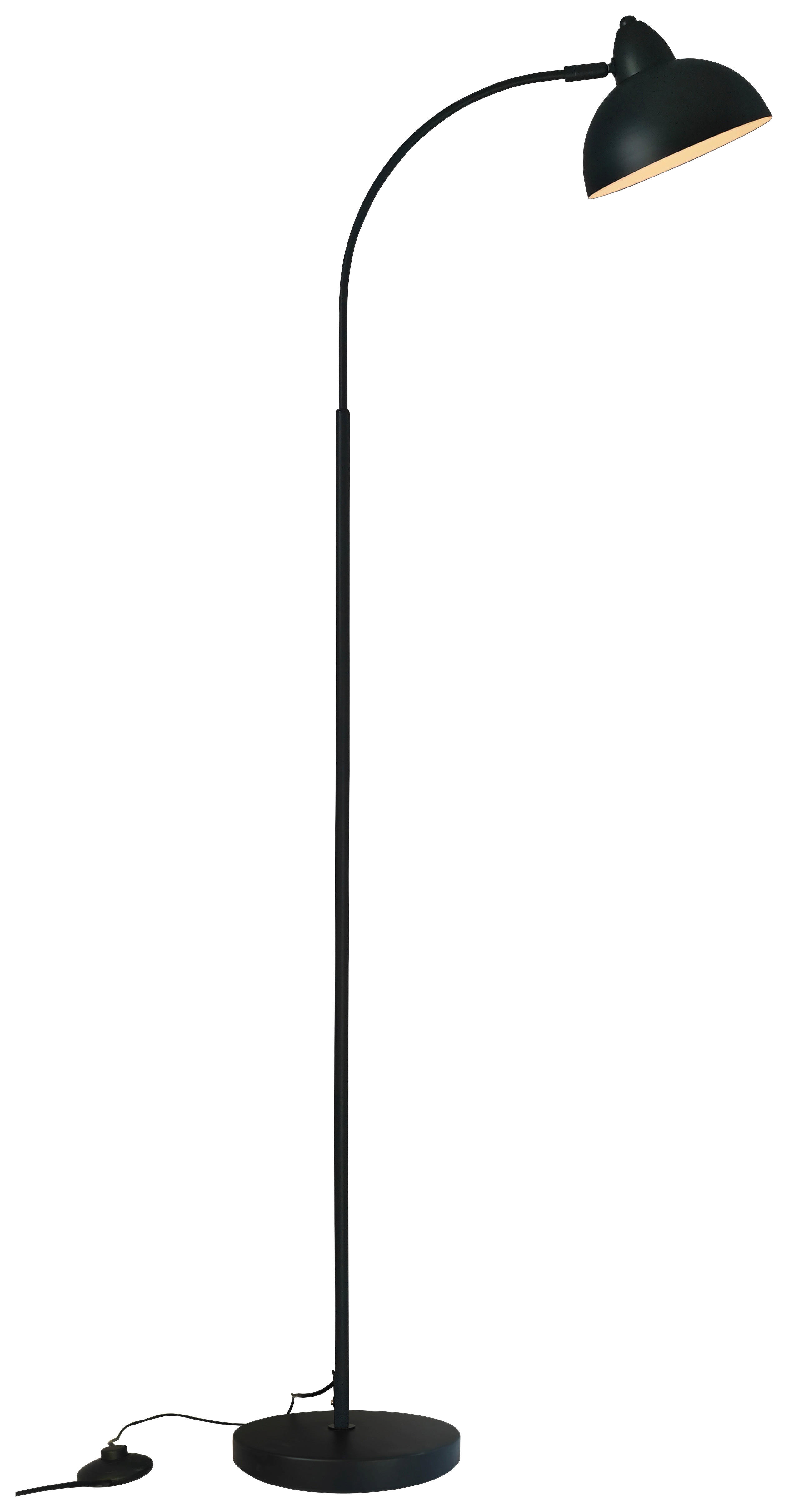 Bogenleuchte schwarz Metall B/H/L: ca. 54x150x54 cm E27 1 Brennstellen Stehleuchte_1flg.Fabienne - schwarz (54,00/54,00/150,00cm)