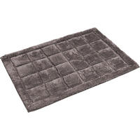 Badematte Badematte_Paul 60x90cm Karo anthr. - anthrazit (60,00/90,00cm) - Tuffi