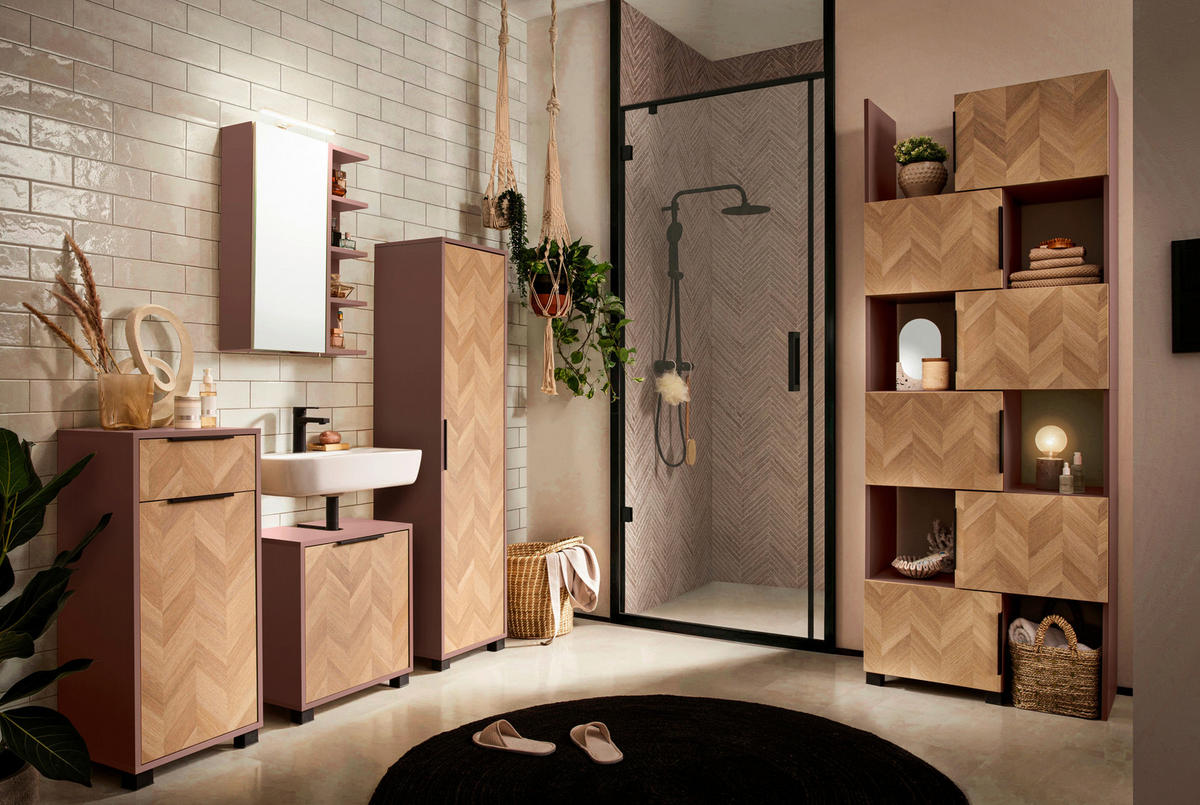 Regal Piazza mauve B/H/T: ca. 78x101,6x34,7 cm Piazza - mauve (78,00/101,60/34,70cm) - Schildmeyer