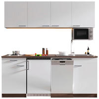 Respekta Küchenblock Economy weiß matt B/H/T: ca. 195x200x60 cm Economy - Eiche/weiß (195,00/200,00/60,00cm) - Respekta