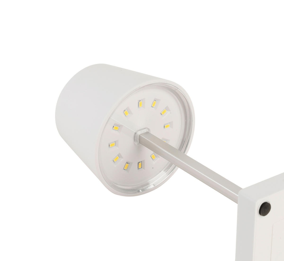 LED-Tischleuchte C31745PO weiß Kunststoff Metall B/H/T: ca. 11x26x11 cm 1 Brennstellen Batterie-Tischleuchte_Benny - weiß (11,00/26,00/11,00cm)