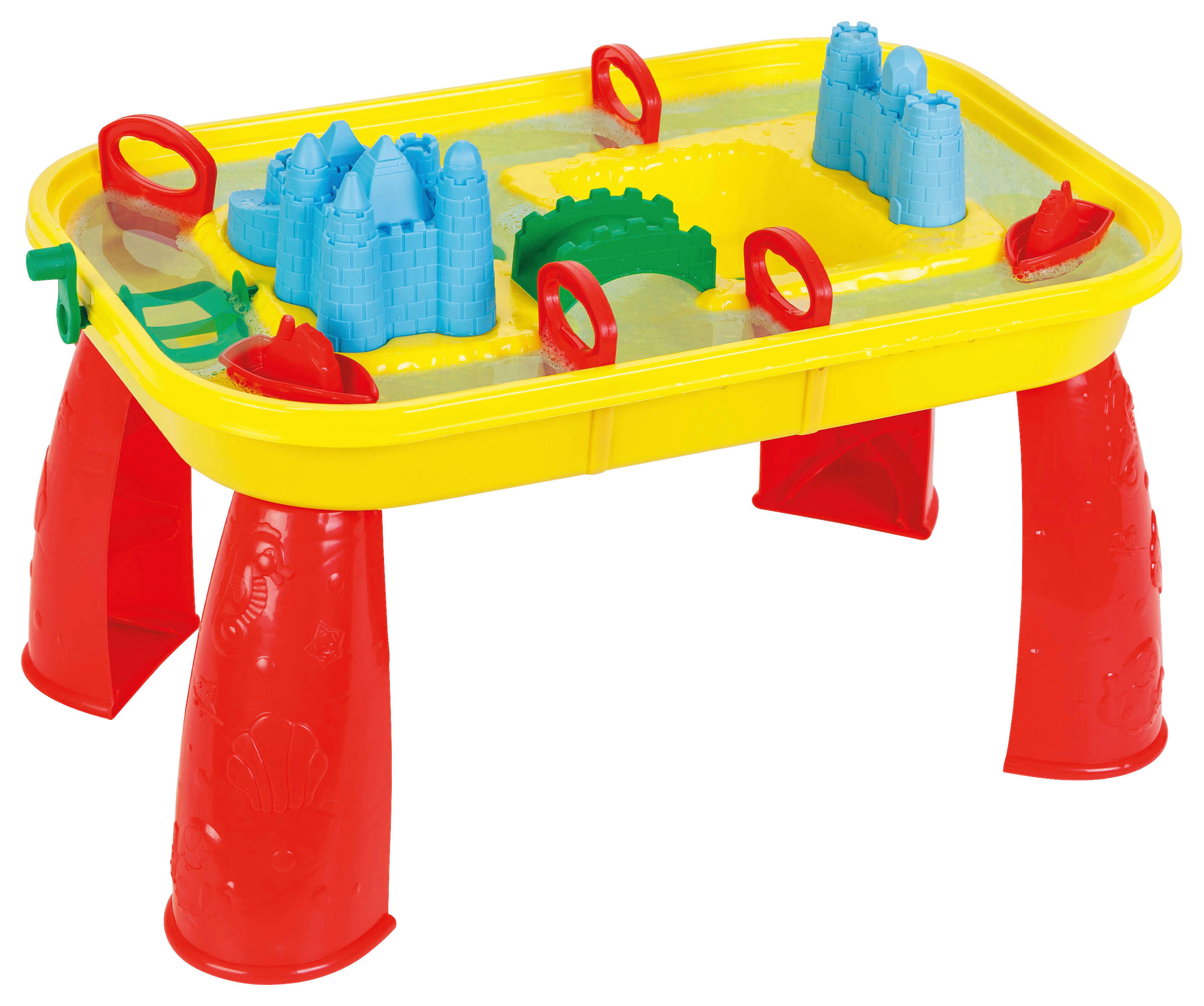 Pilsan Sand- und Wasserspieltisch gelb B/H/L: ca. 38x38x58 cm