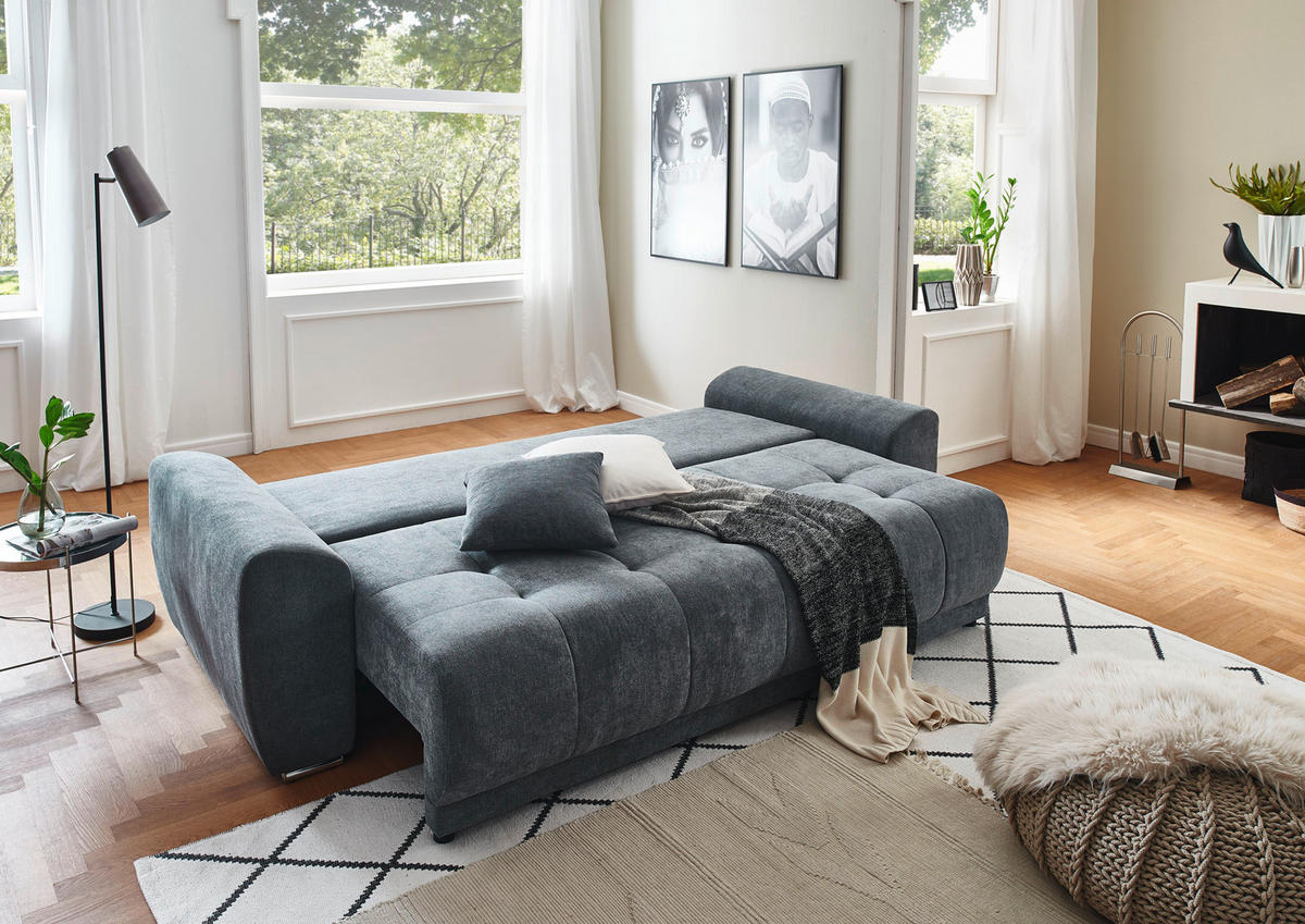 Schlafsofa Torro grau B/H/T: ca. 260x46x110 cm Torro - Chrom/grau (260,00/46,00/110,00cm)