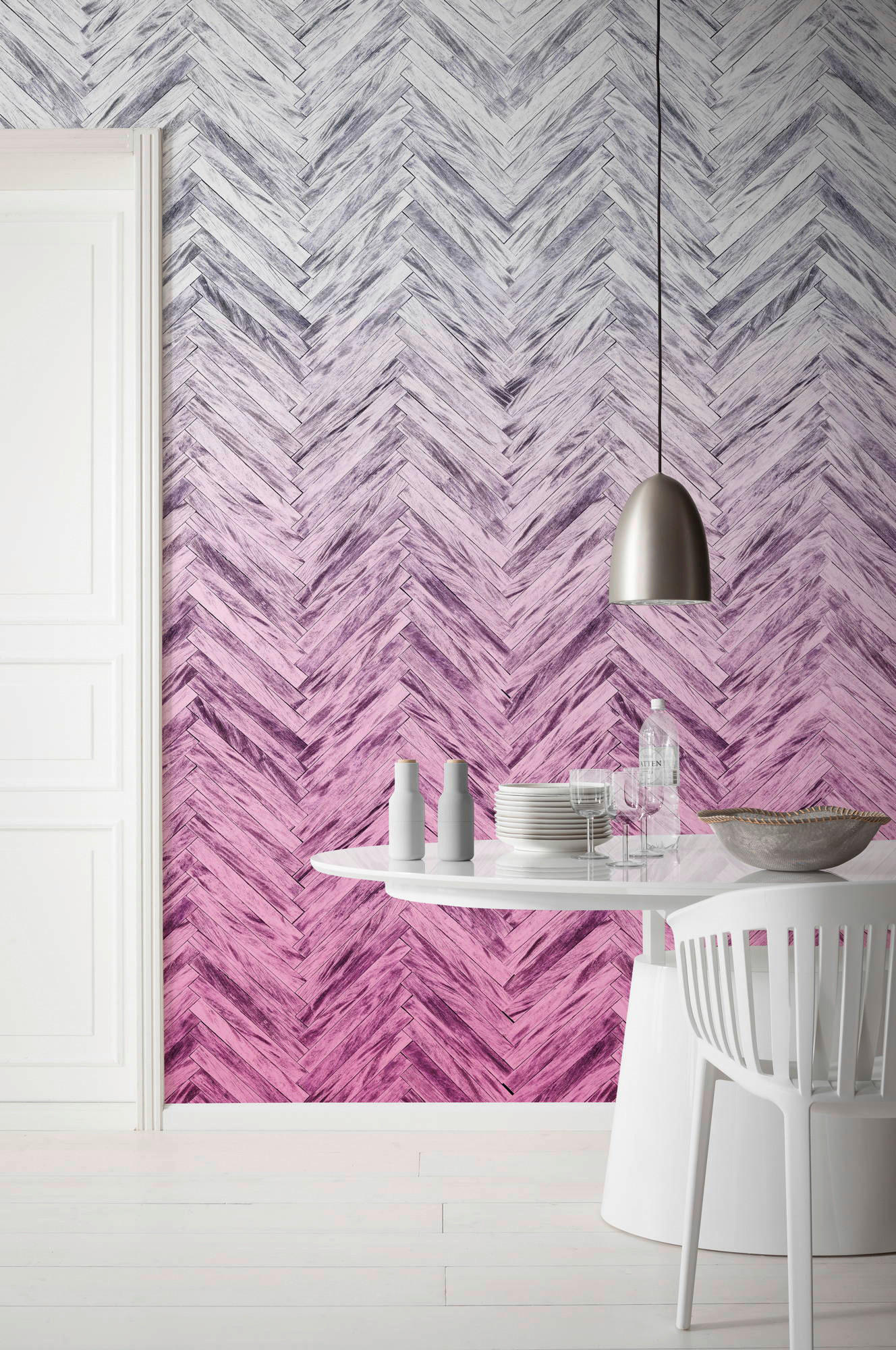 Komar Fototapete Herringbone Pink B/L: ca. 400x250 cm Herringbone Pink - (400,00/250,00cm) - Komar