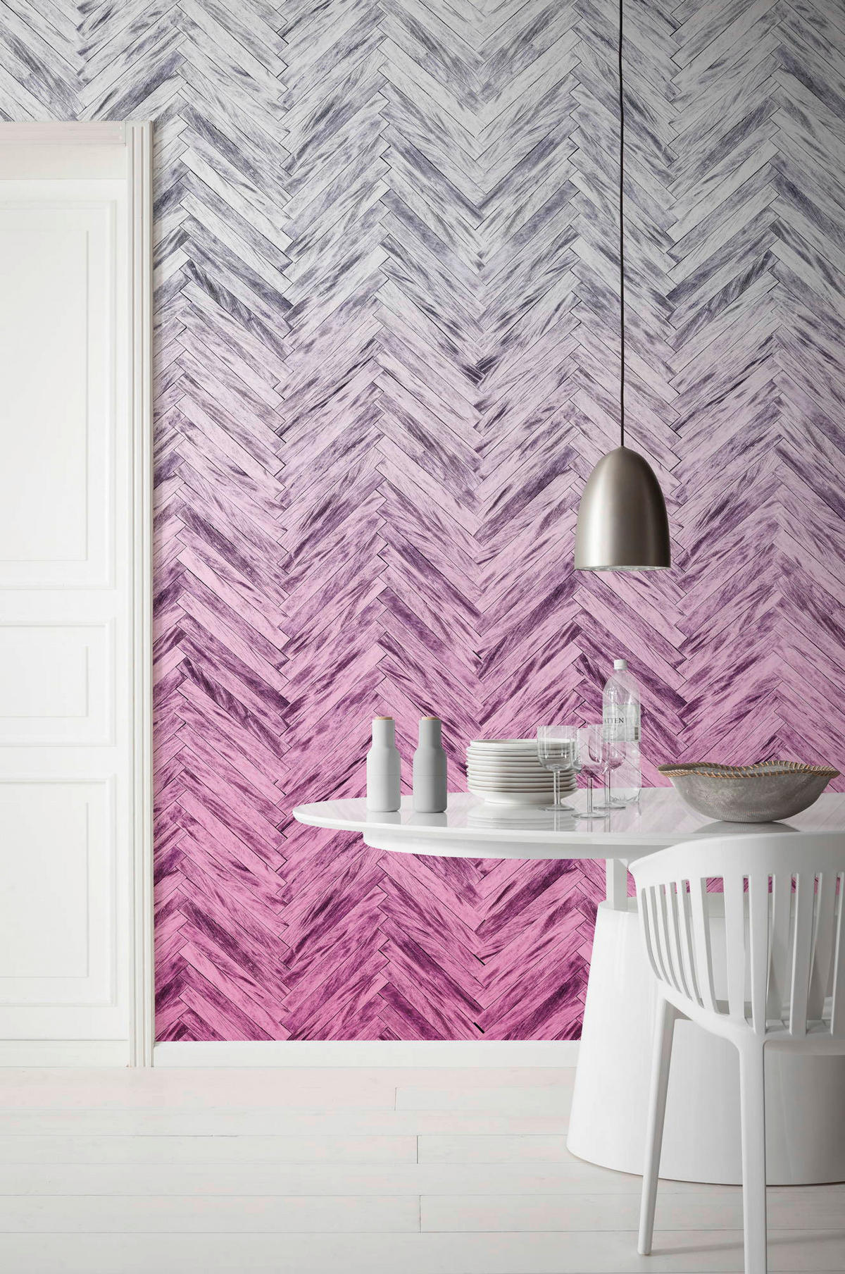 Komar Fototapete Herringbone Pink B/L: ca. 400x250 cm Herringbone Pink - (400,00/250,00cm) - Komar