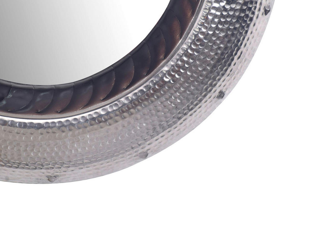 Wandspiegel silber Metall T/D: ca. 9x74 cm Wandspiegel - silber (74,00cm) - Wohnling