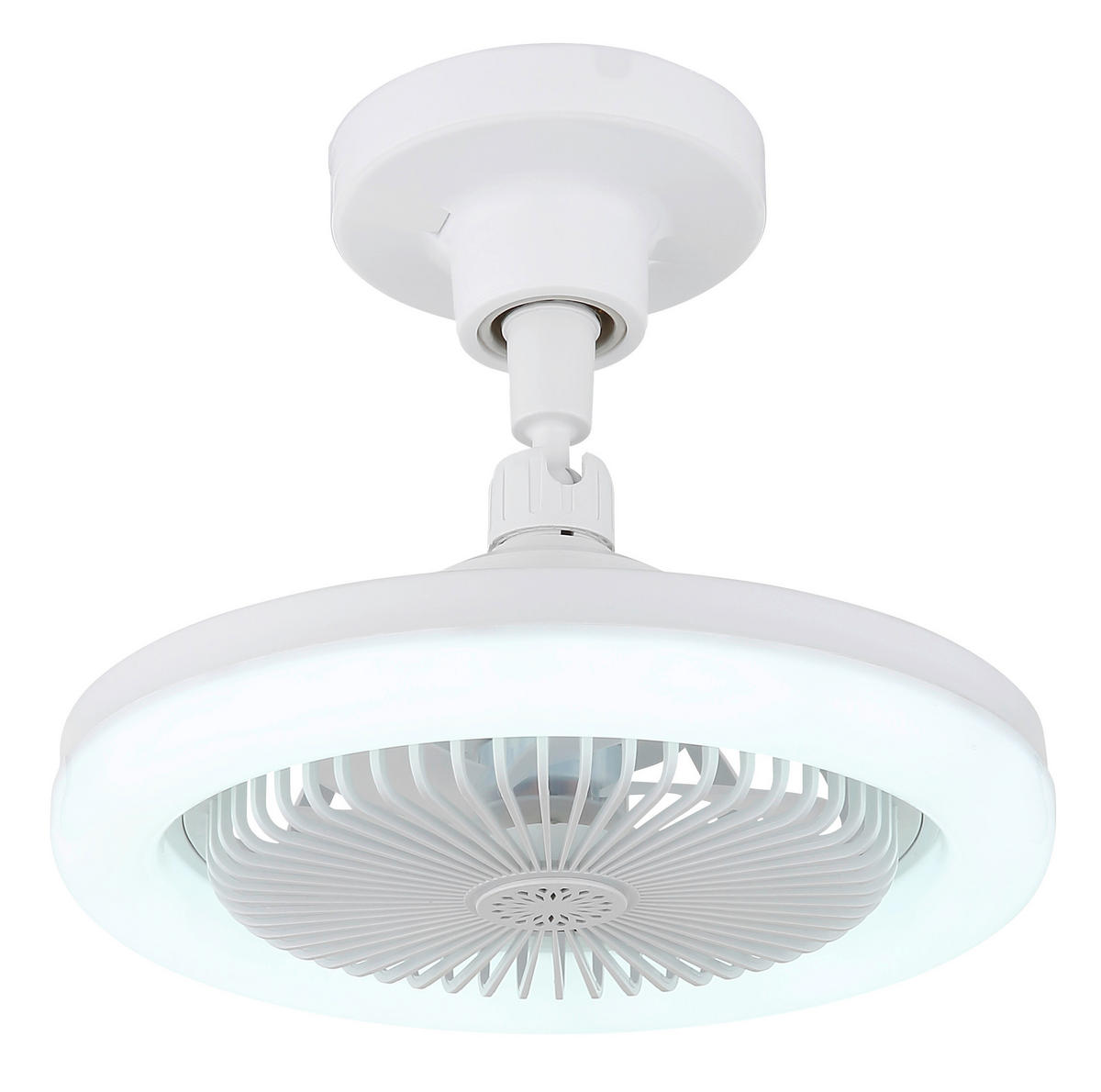GLOBO Deckenventilator weiß Opal H/D: ca. 21,7x25,8 cm max. 20 W LIDEA - weiß/Opal (25,80/21,70cm) - GLOBO