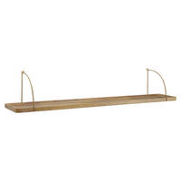 Wandregal braun Holz B/H/T: ca. 22x25x100 cm Wandregal - braun (22,00/25,00/100,00cm) - Wohnling