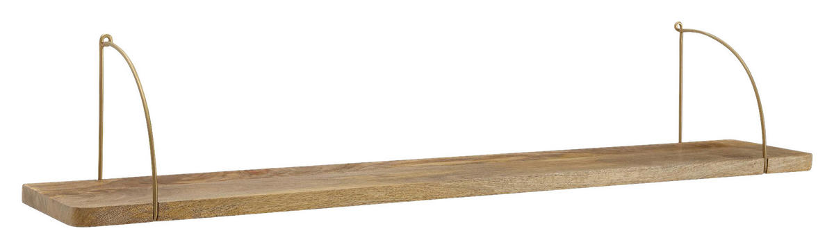 Wandregal braun Holz B/H/T: ca. 22x25x100 cm Wandregal - braun (22,00/25,00/100,00cm) - Wohnling